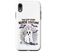 Meme divertente per Halloween con scritta in inglese "This Is My Scary Nurse" Custodia per iPhone XR