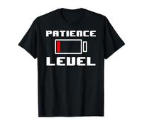 Meme divertente per il livello di pazienza della batteria Maglietta