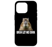 Meme Lover Gen Alpha Slang Bruh Let Me Cook Capybara Custodia per iPhone 16 Pro