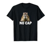 Meme Lover Gen Alpha Slang No cap Capybara Maglietta