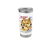 Meme Many Eyes Doge Funny Doge Bicchiere termico in acciaio inox doppia parete