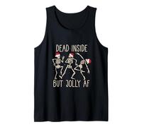 Meme Natalizio Divertente Scheletro Morto Dentro ma è Natale Canotta