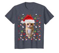 Meme Natalizio El Gato Sad Cat Munchkin Kitty Meme alla Moda Maglietta, Bambini, Pervinca, 4 Anni