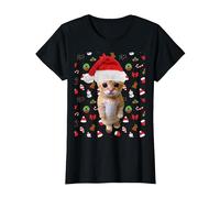 Meme Natalizio El Gato Sad Cat Munchkin Kitty Meme alla Moda Maglietta, Donna, Nero, XL