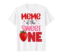 Meme of The Sweet One Strawberry Festa di Compleanno in Famiglia Maglietta