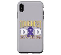 Meme per la consapevolezza del cancro al pancreas per il papà più duro di sempre Custodia per iPhone XS Max