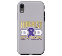 Meme per la consapevolezza del cancro al pancreas per il papà più duro di sempre Custodia per iPhone XR
