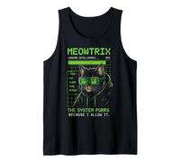 Meme per Programmatore retrò Meowtrix Cat AI Humor Coding Canotta