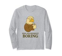 Meme politico divertente di Keep Government Noiing Maglia a Manica
