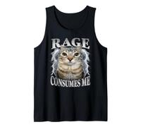 Meme Rage Consumes Me Staring Cat, Divertente e Stupido Canotta