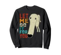 Meme retrò Borzoi Dog Lasciami Fare per Te Felpa