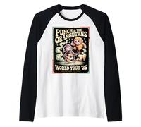 Meme retrò dei Punch & The Orangutans World Tour '26 Maglia con Maniche Raglan