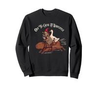 Meme Retro Vintage Kerfuffle Capybara Raccoon Duck Frog Felpa