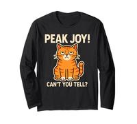 Meme Sarcastic Peak Joy Cat Non riesci a capire Un Umore Divertente e Scontroso Maglia a Manica