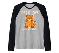 Meme Sarcastic Peak Joy Cat Non riesci a capire Un Umore Divertente e Scontroso Maglia con Maniche Raglan