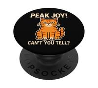 Meme Sarcastic Peak Joy Cat Non riesci a capire un umore divertente e scontroso PopSockets PopGrip Adesivo