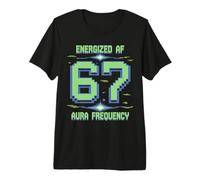 Meme Six Seven Aura Energy 67 Maglietta Premium
