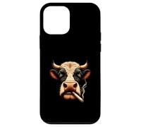 Meme Smoking Mucca ti fissa con vibrazioni ribelli Custodia per iPhone 12 mini