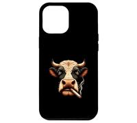 Meme Smoking Mucca ti fissa con vibrazioni ribelli Custodia per iPhone 12 Pro Max