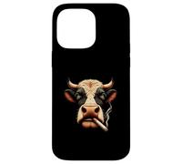 Meme Smoking Mucca ti fissa con vibrazioni ribelli Custodia per iPhone 14 Pro Max