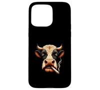 Meme Smoking Mucca ti fissa con vibrazioni ribelli Custodia per iPhone 15 Pro Max