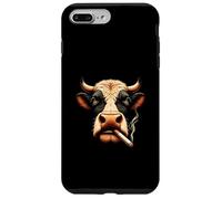 Meme Smoking Mucca ti fissa con vibrazioni ribelli Custodia per iPhone 7 Plus/8 Plus