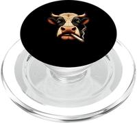 Meme Smoking Mucca ti fissa con vibrazioni ribelli PopSockets PopGrip per MagSafe