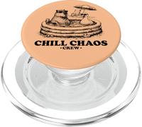 Meme sugli animali Chill Chaos Capybara Duck PopSockets PopGrip per MagSafe