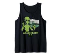 Meme sugli UFO del Segno della Pace Alieno a Washington DC Travel Canotta