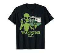 Meme sugli UFO del Segno della Pace Alieno a Washington DC Travel Maglietta