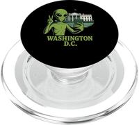 Meme sugli UFO del segno della pace alieno a Washington DC Travel PopSockets PopGrip per MagSafe