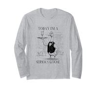 Meme Waiter Server Today I'm Serious Goose Maglia a Manica