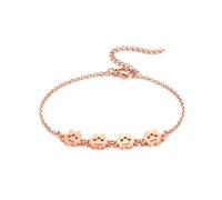 MeMeDIY Bracciale con Impronta di Zampa Personalizzato per Donna Inciso da 1 a 5 Nomi Braccialetto con Zampa di Cane e Gatto Catena Regolabile Regalo Commemorativo per Gli Amanti Degli Animali - C4