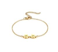 MeMeDIY Bracciale con Impronta di Zampa Personalizzato per Donna Inciso da 1 a 5 Nomi Braccialetto con Zampa di Cane e Gatto Catena Regolabile Regalo Commemorativo per Gli Amanti Degli Animali - B2