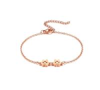 MeMeDIY Bracciale con Impronta di Zampa Personalizzato per Donna Inciso da 1 a 5 Nomi Braccialetto con Zampa di Cane e Gatto Catena Regolabile Regalo Commemorativo per Gli Amanti Degli Animali - C2