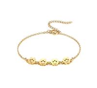 MeMeDIY Bracciale con Impronta di Zampa Personalizzato per Donna Inciso da 1 a 5 Nomi Braccialetto con Zampa di Cane e Gatto Catena Regolabile Regalo Commemorativo per Gli Amanti Degli Animali - B4