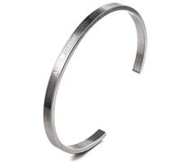 MeMeDIY Braccialetto Personalizzato con Incisione ID Identificativo su Misura per Uomo Donna Ragazza Ragazzi Bracciale Rigido Regolabile in Acciaio Inossidabile (4mm Larghezza, Retro Colore)