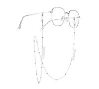 MeMeDIY Catenella da Occhiali Personalizzata con Nome per Donne Catenella per Occhiali da Sole con Perla di Nascita Catena per Maschera Facciale Personalizzata In Acciaio Inox -D1