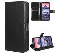 MEMELOKA Cover per Blackview BV7300, Interno TPU Antiurto e Premium PU Flip Wallet Custodia per Blackview BV7300 con Slot per Scheda [Magnetica a Scatto][Funzione di Supporto] - Nero