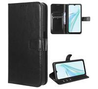 MEMELOKA Cover per Blackview Wave 6C/Oscal Flat 1C, Interno TPU Antiurto e Premium PU Flip Wallet Custodia con Slot per Scheda [Magnetica a Scatto][Funzione di Supporto] - Nero