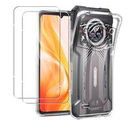 MEMELOKA Cover per CUBOT Kingkong 11 + 2 Pezzi Pellicola Protettiva in Vetro Temperato, Sottile Morbida Silicone TPU Anti-Ingiallimento Custodia[AntiGraffio][Anti-Impronte], Trasparente