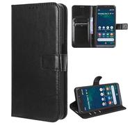 MEMELOKA Cover per Doro 8050/8050 Plus, Interno TPU Antiurto e Premium PU Flip Wallet Custodia per Doro 8050/8050 Plus con Slot per Scheda [Magnetica a Scatto][Funzione di Supporto] - Nero