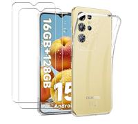 MEMELOKA Cover per OUKITEL C1/OUKITEL C1 PRO + Vetro Temperato, Sottile Morbida Silicone TPU Anti-ingiallimento Custodia[Antigraffio][Anti-impronte], Trasparente