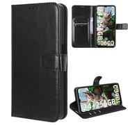 MEMELOKA Cover per Oukitel WP23 Plus/WP23 Pro/WP23, Interno TPU Antiurto e Premium PU Flip Wallet Custodia con Slot per Scheda [Magnetica a Scatto][Funzione di Supporto] - Nero