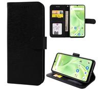 MEMELOKA Cover per UMIDIGI G9X/G9/G9T/G9C/G9A, Interno TPU Antiurto e Premium PU Flip Wallet Custodia con Slot per Scheda [Magnetica a Scatto][Funzione di Supporto] - Nero