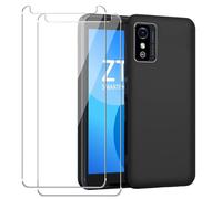 MEMELOKA Cover per ZTE Blade L9 + 2 Pezzi Vetro Temperato, Morbido Silicone [Antiurto] Custodia Leggero [Anti-Graffio] Bumper Case TPU Protettiva Custodia per ZTE Blade L9, Nero
