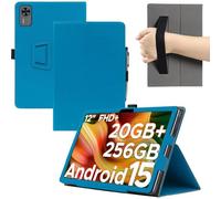 MEMELOKA Custodia per DOOGEE T36, Leggera e Sottile Custodia in Pelle PU con Cinturino da Polso, Morbido Cover con Auto Svegliati/Sonno[Funzione di Supporto], Blu