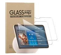MEMELOKA Vetro Temperato per Amazon Echo Show 8 2025 8 Pollici, 2 Pezzi Durezza 9H AntiGraffio HD [Anti-Impronta][Senza Bolle] Pellicola Protettiva per Amazon Echo Show 8 2025