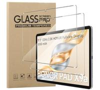 MEMELOKA Vetro Temperato per Honor Pad X9/Pad X9a/Pad X9 Lite, 2 Pezzi Durezza 9H Antigraffio HD [Anti-Impronta][Senza Bolle][Facile da installare] Pellicola Protettiva