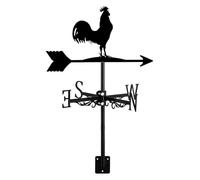 MEMEM Banderuola segnavento in Metallo a Forma di Gallo, banderuola segnavento a Forma di Gallina con Montaggio sul Tetto, Decorazione da Giardino a Forma di Gallo Fatta a Mano for Esterni.(Rooster)